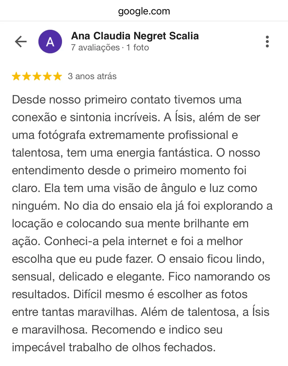 Ana Negret vários ensaios